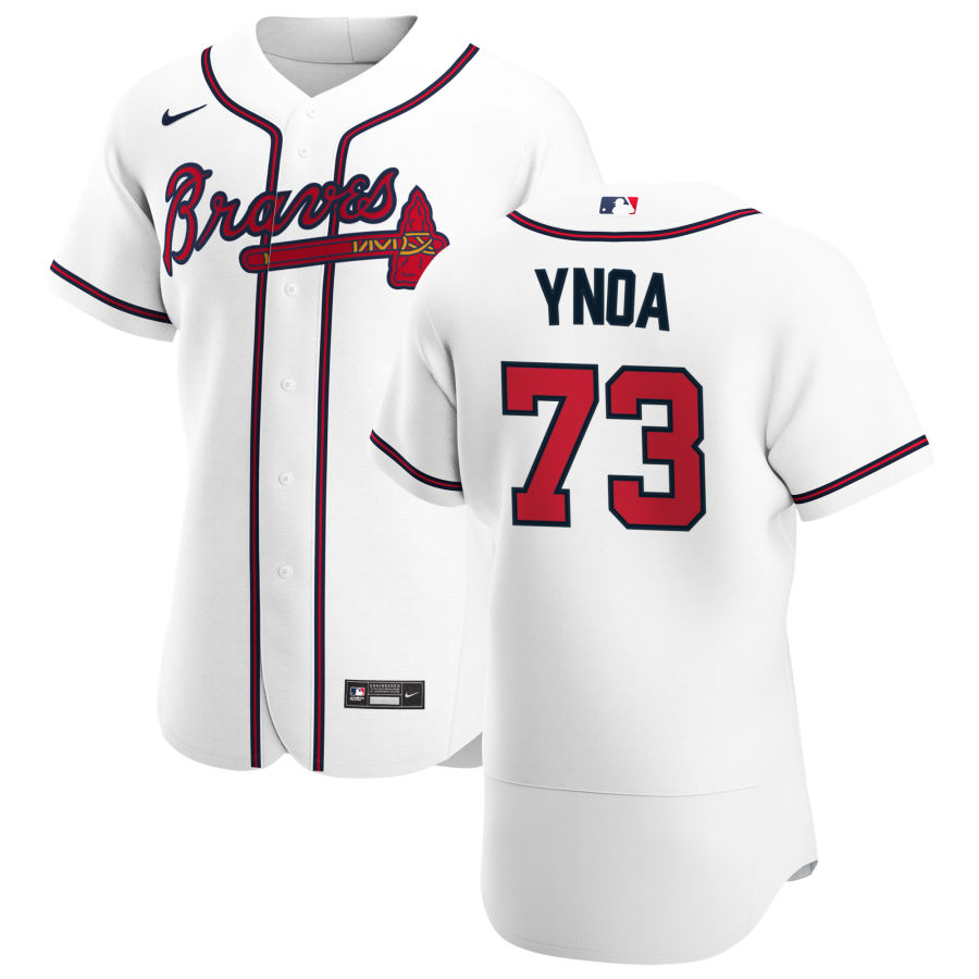Atlanta Braves #73 Huascar Ynoa Men Nike White Home 2020 Authentic Player MLB Jersey->atlanta braves->MLB Jersey